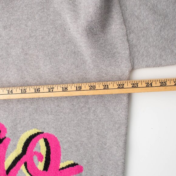Philosophy Republic Clothing Women’s Large Sweater Gray “Ciao” Crewneck Pullover - Picture 7 of 7